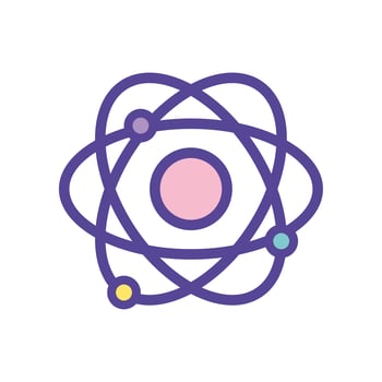 physics orbit atom chemistry education vector
