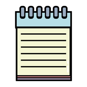 notebook papers object design to write vector