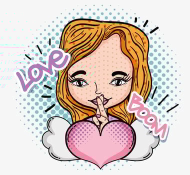 Pop art cartoon vector
