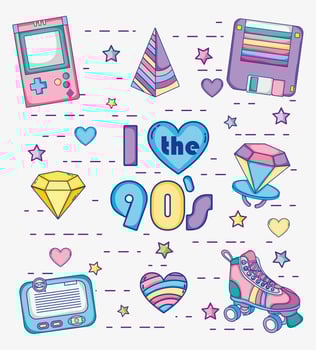 I love 90s cartoons vector