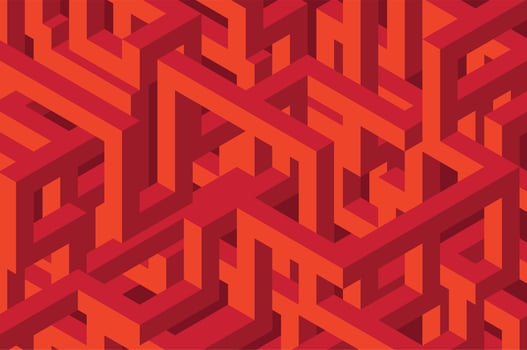3D Seamless Isometric background vector