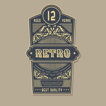 Retro Label Vector Collection