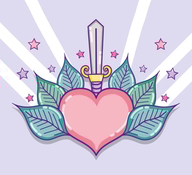 Cute love cartoons vector
