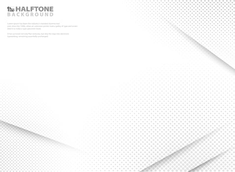 Abstract modern halftone of gradient white and grey background.  vector