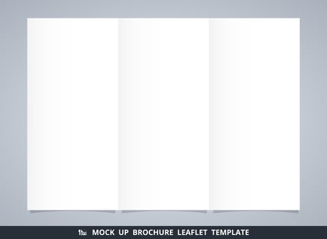 Abstract mock up white brochure leaflet template.  vector