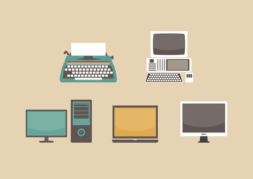 evolution of computer  vector