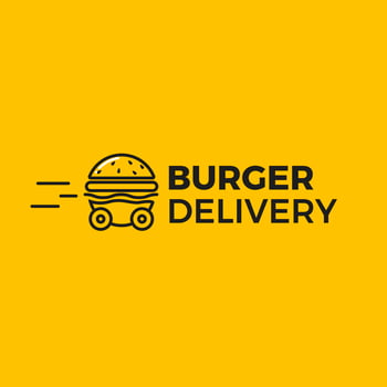 Fast Burger delivery hamburger car vector