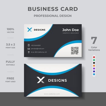 Stylish Business Card vector