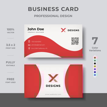 Business Card Design vector