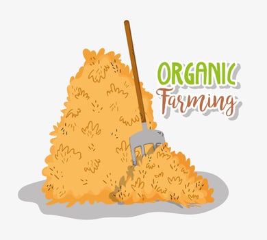 Organic farming cartoons vector