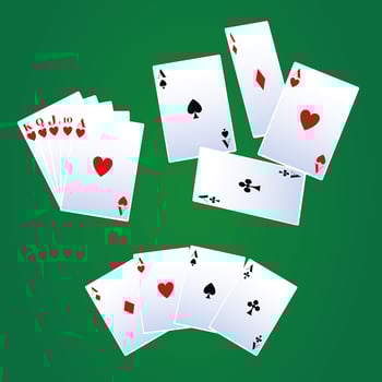 Poker leisure cards vector