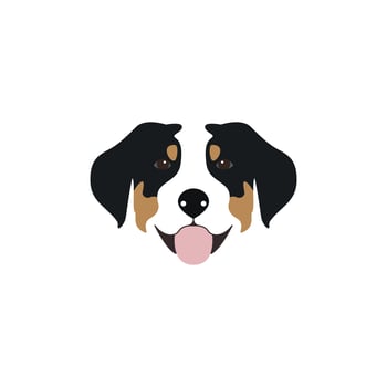 Vector illustration Swiss Mountain Dog