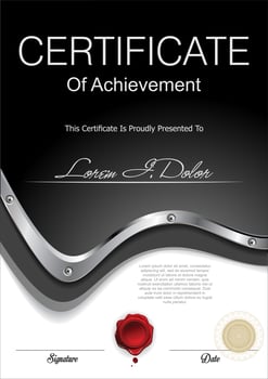 Certificate or diploma retro design template vector illustration