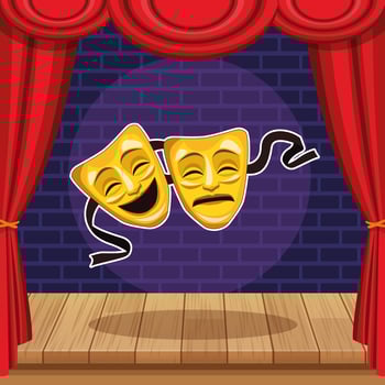 Show and theater vector
