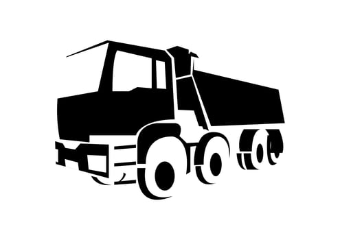 Cargo truck logo design vector