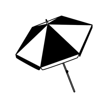 summer beach umbrella isolated icon vector