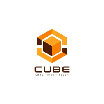 Yellow Cube Logo vector