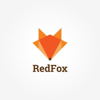 Geometric Fox Head Logo vector