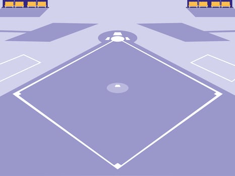 baseball sport stadium scene vector