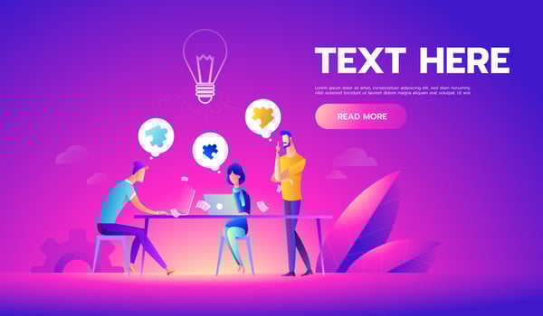 Business Meeting and Brainstorming. vector