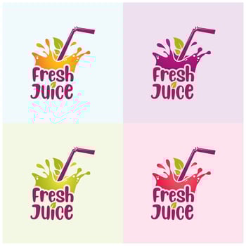 splash fresh juice design vector
