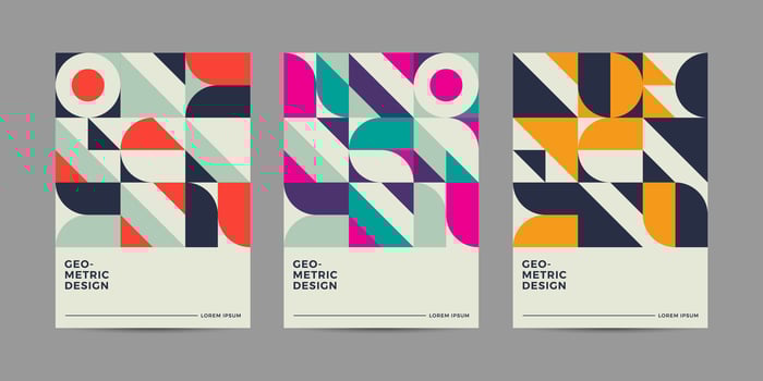 Retro Geometric Design vector