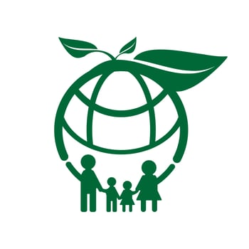 family ecology concept vector