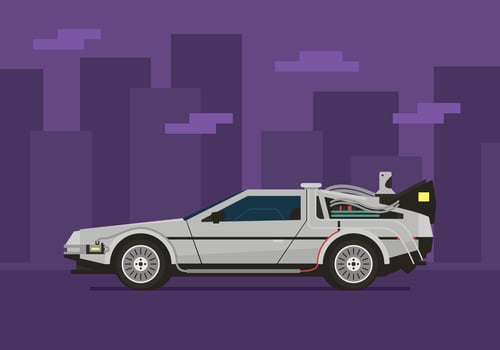 Robotic Futuristic Car Concept vector