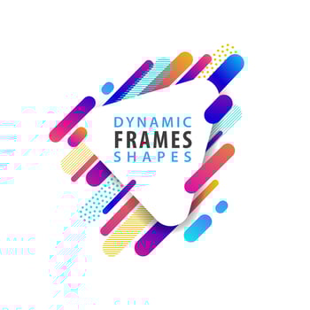 Abstract triangle frame vector