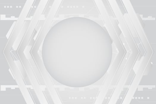 Grey white Abstract technology Circles background vector