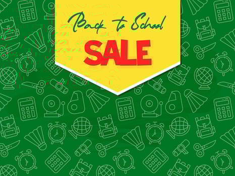 Back to school poster template vector