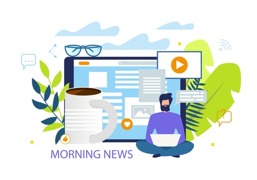 Morning News vector