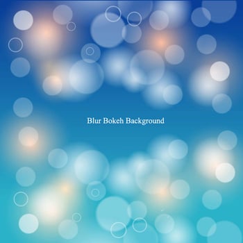 Blue Blur Bokeh Gradient Background  vector