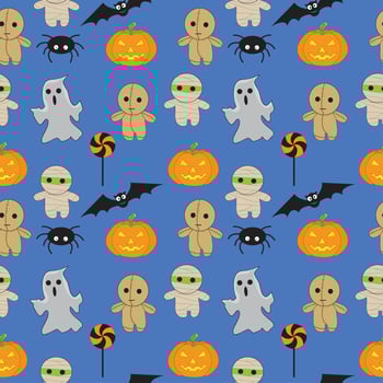 Halloween Seamless Pattern vector