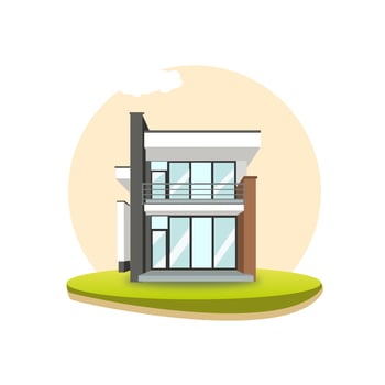Modern Contemporary Villa  vector