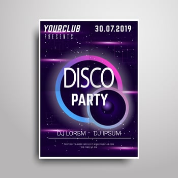 Festival poster template vector