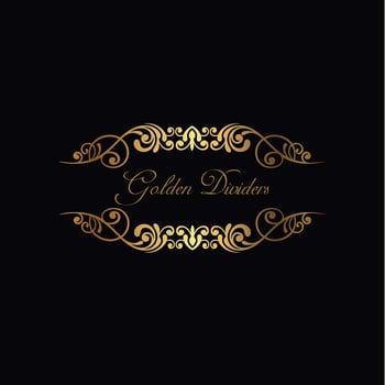 Golden Ornamental dividers vector
