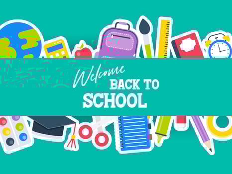 Welcome Back to School Template vector