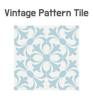 Art Nouveau Tile Pattern  vector