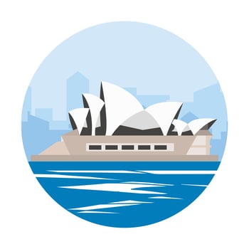 Sydney opera house  vector