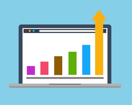 Success Digital Company Graph  vector
