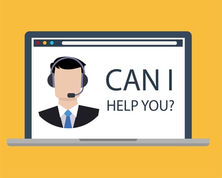 Customer Support Online vector