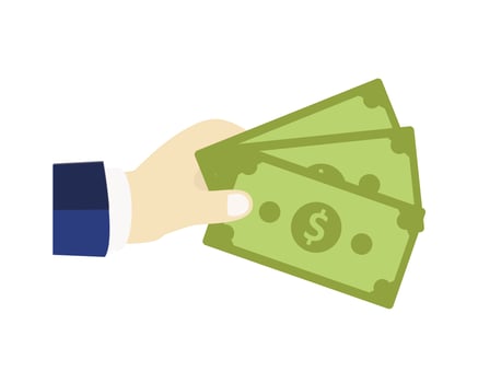 Hand Giving Money  vector