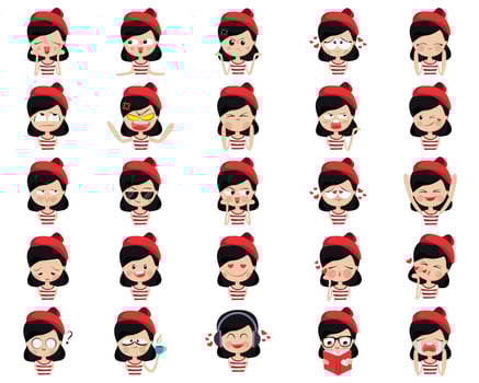 Characters Set  vector
