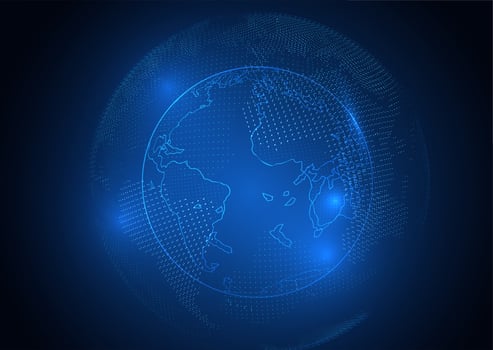 Digital Globe Background vector