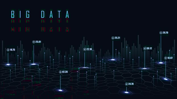Big data background vector