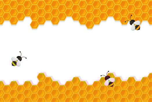 Geometric honeycomb background  vector