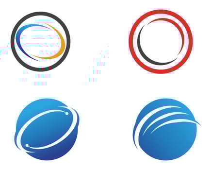 C Letter Logo template set vector