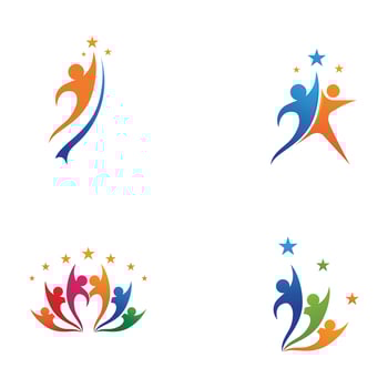 Success Template set vector