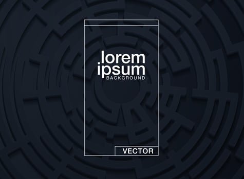 Vector illustration of a maze